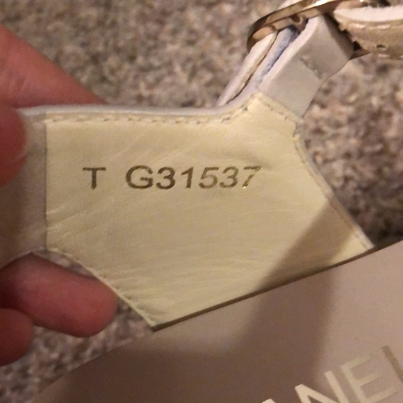 Authentic Chanel resin platforms calfskin chain 38.5 - Picture 9 of 12